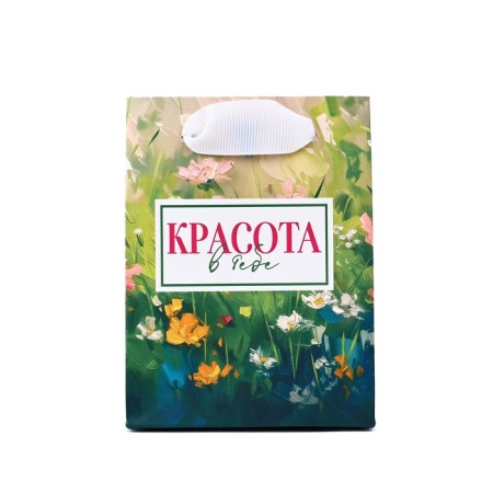 Laminated "Flowers" package, 9 × 12 × 6.5 cm-1