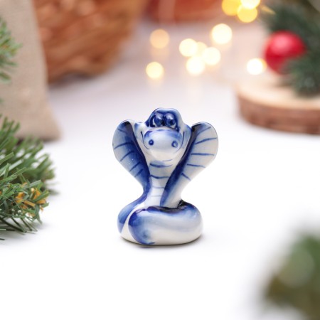 Souvenir "Snake Beauty", Gzhel, 5 cm-1