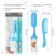 A set of combs with a rattle "Baby", 2 pcs., Blue color, Mix drawing