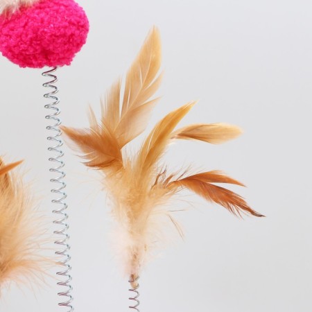 Teaser on the basis of "carnival", 15 cm, brown/pink-2