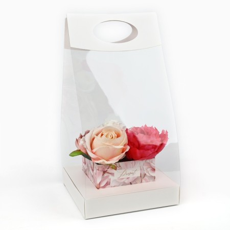 Box Gift folding carrion for colors, packaging, "tenderness", 20 x 20 x 4 cm-1