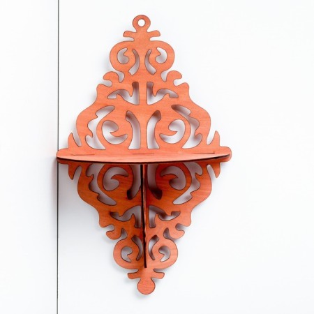 Decorative shelf, red tree, 17.5x30x15.5 cm-1