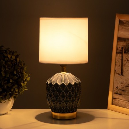 Bernard desktop lamp 1x40W E14 blue 15x15x30cm-1