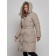 Coat insulated winter female, size 50, color light brown