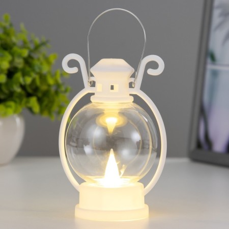 Nightlight "candle in the flashlight" 3hlr1130 white 8x8x12 cm Risalux-1