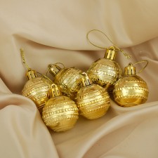 Set of balls plastic D-4 cm, 6 pcs 