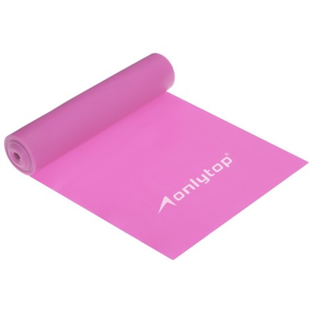 Эспандер ленточный для фитнеса ONLYTOP, 150х15х0,05 см, 20 кг, цвета МИКС-11