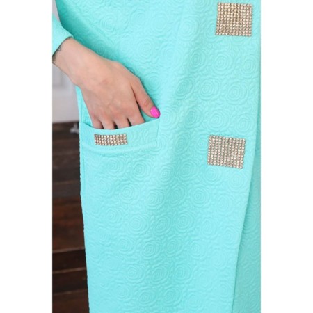 Cardigan female, size 44, green color-14