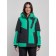 Ski jacket female, size 42, green color
