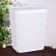 Besnaya basket with a pirula lid, 55 l, 42 × 34 × 54 cm, white color
