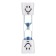 Sanding clock "Tail", 3 minutes, 9 x 2 cm, blue