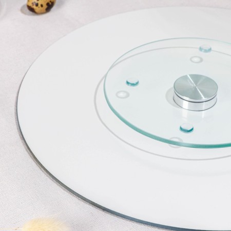 Glass stand for the cake rotating shares "Bright Easter", D = 32 cm ㅤ-2