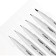 A set of capillary handles, Liners Gamma Studio, 6 pieces: 0.05, 0.1, 0.3, 0.5, 0.8, 1.0, black