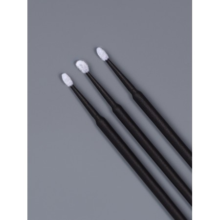 Micro -shoes for extensing and laminating eyelashes, set - 10 pcs, 9.5 cm, black color-4