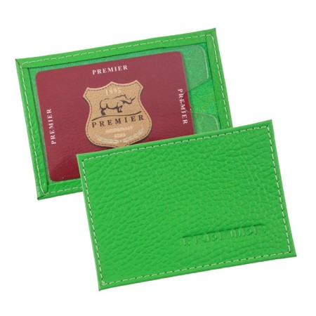 Case for cards, green color