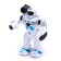 Robot "Hero", light and sound effects, works from batteries, blue color