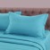 A set with a blanket Duet "Isis", size 230x250 cm, 160x220 cm - 2 pcs, 50x70 cm - 2 pcs, color sea wave