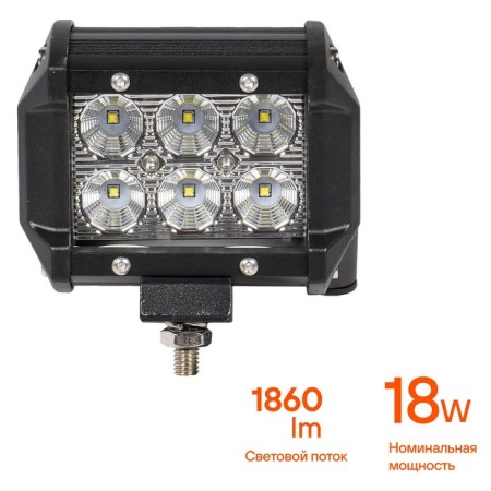 Farah LED two -row Airline, 6 LED, multiple light, 18W, 98x78x65, 12/24V-1