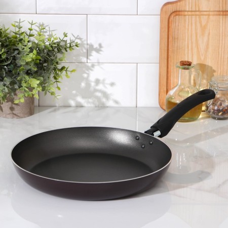 The pan "hostess", d = 26 cm, removable handle, anti -stick coating, burgundy color