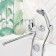 BUNNE BOOOU B8173-18F bath, pour 350 mm, shower set, brass, chrome