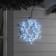 LED figure "Snowflake", 39 cm, Duralight, 72 LED, 220 V, flicker, glow of white/blue