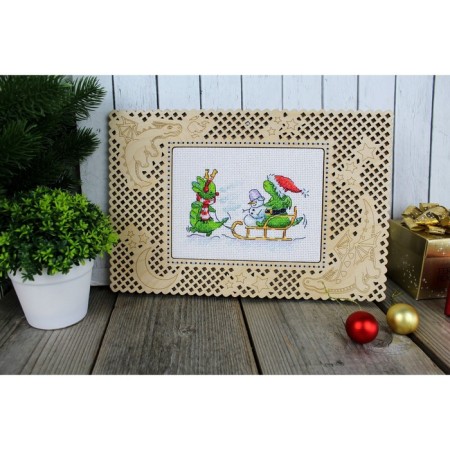 Set for embroidery "Dragon Fun" 8 × 13 cm-2