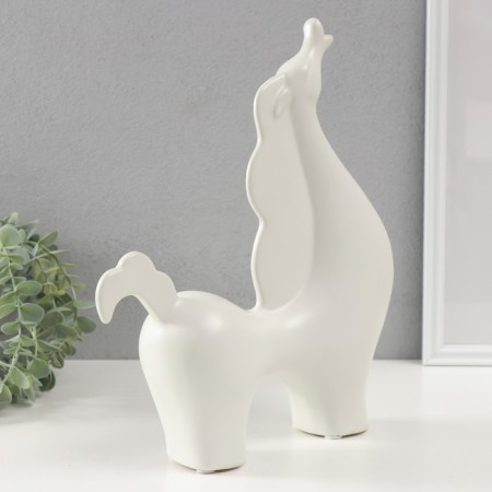 Souvenir Ceramics "Proud Horse" White 7.5x26x31 cm-2