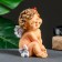 Figure "Angel with God's cow" color 9x7x15cm