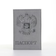 Passport cover, gray color