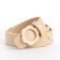 Building belt, width 2.3 cm, clove buckle, beige color