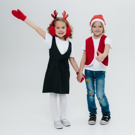 Carnival set "New Year's Gnomik": vest and cap, height 92–104 cm-5