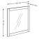 Square wall mirror "Sirius", 782 × 782 mm, color of the oak wenge