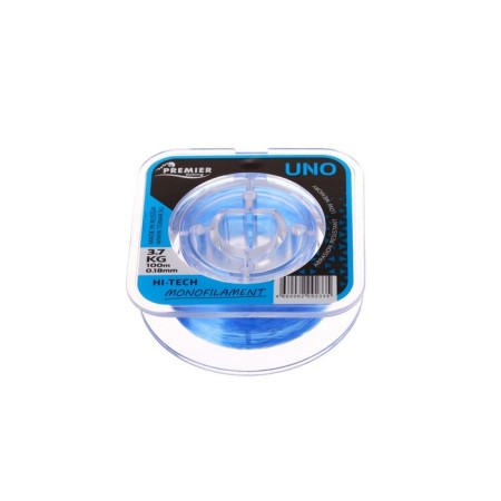 Premier Fishing uno fishing line, diameter 0.18 mm, test 3.7 kg, 100 m, blue
