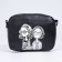 Bag Cross-Bodi with a zipper, black color