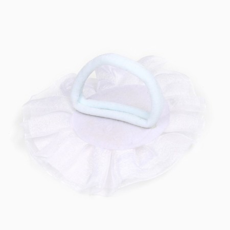 Outlet. Bant for hair on elastic band, white, 11 cm, Minnie Mouse-4