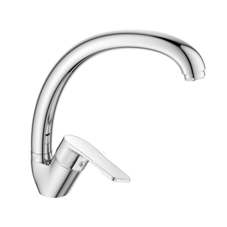 Decoroom DR23021 kitchen mixer, single -leaf, pour length 195 mm, chrome