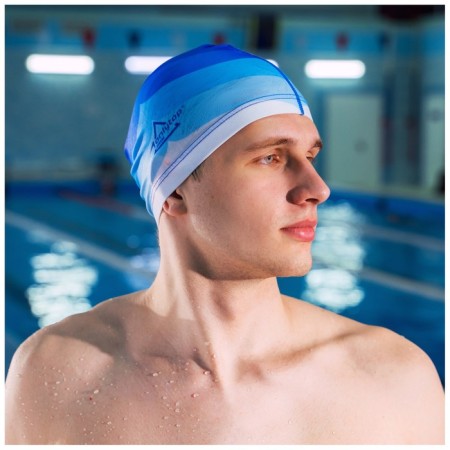 Шапочка для плавания взрослая ONLYTOP Swim, тканевая, обхват 54-60 см-3