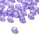 Acrylic bead "English letters" mix, 7 × 4 mm, set 10 g, color transparent-lilac