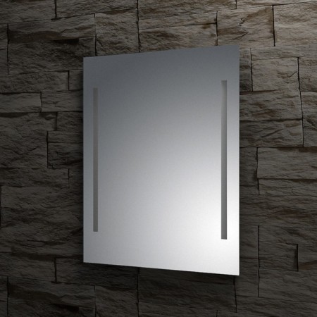 EvoForm mirror, with 2 built-in LED-lights, 10.5 watts, 55x75 cm-4