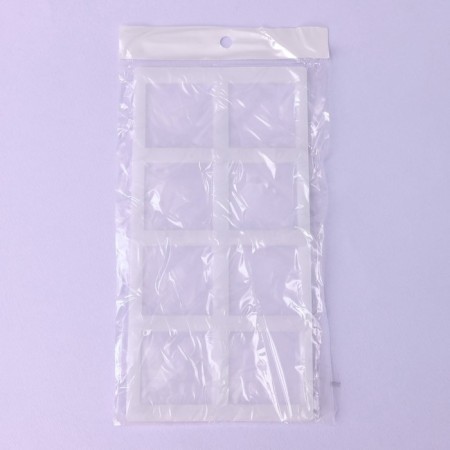 Square chocolate form, silicone, 8 cells, 22.5 × 11 × 0.3 cm, color transparent color-3