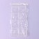 Square chocolate form, silicone, 8 cells, 22.5 × 11 × 0.3 cm, color transparent color