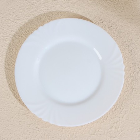 A set of dessert plates Luminarc Cadix, d = 19.5 cm, glass ceramic, 6 pcs, white color-2