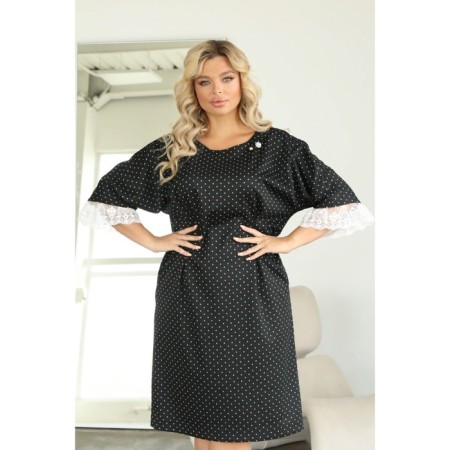 Female dress, size 52, black color-9