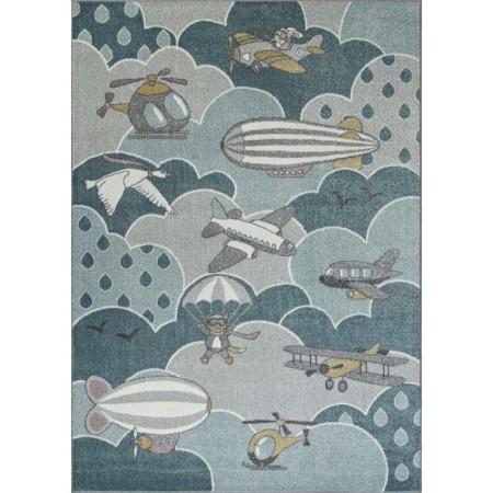 Rectangular carpet Merinos Sofit, size 80x150 cm, Multicolor color