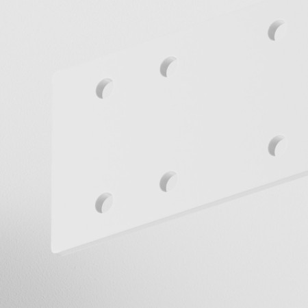 A straight connector for the Technical Track-21w overhead track system, 3.4x0.2x8 cm, white color-2