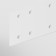 A straight connector for the Technical Track-21w overhead track system, 3.4x0.2x8 cm, white color