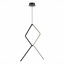 Suspension lamp ST LUCE. SL6113.443.01. Gaia. 1x50 W, LED, 3000K, 1311 LM, 100x70x116.5 cm, black color