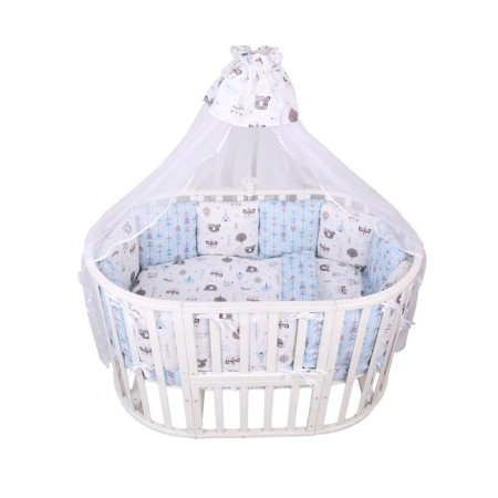 Set in a crib, 15 items, prints Indians, calico-3