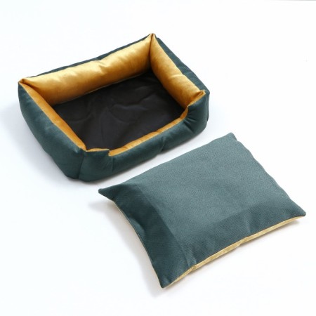 Lynchy-divan with a bilateral pillow, 45 x 35 x 11 cm, mix of flowers-4