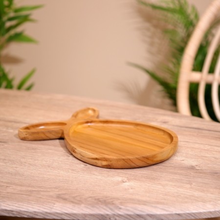 Dish "ears" tick wood 19x2x28 cm-2